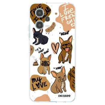 Picasee Xiaomi Redmi Note 12 5G Hülle - Transparentes Silikon - Frenchies