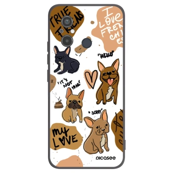 Picasee Xiaomi Redmi 12C Hülle - Schwarzes Silikon - Frenchies
