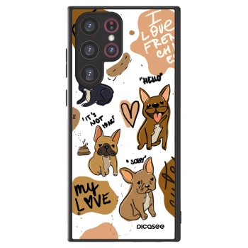 Picasee ULTIMATE CASE PowerShare für Samsung Galaxy S22 Ultra 5G - Frenchies