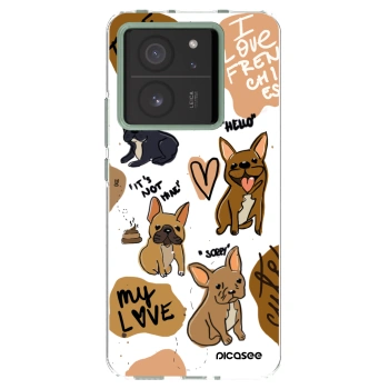 Picasee Xiaomi 13T Hülle - Transparentes Silikon - Frenchies