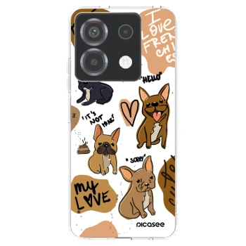 Picasee Xiaomi Poco X6 Hülle - Transparentes Silikon - Frenchies