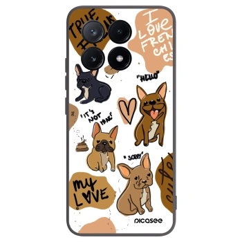 Picasee Xiaomi Poco X6 Pro Hülle - Schwarzes Silikon - Frenchies