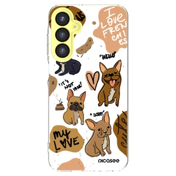 Picasee Samsung Galaxy A25 A256B 5G Hülle - Transparentes Silikon - Frenchies