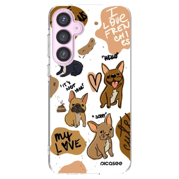 Picasee Samsung Galaxy A55 5G A556B Hülle - Transparentes Silikon - Frenchies