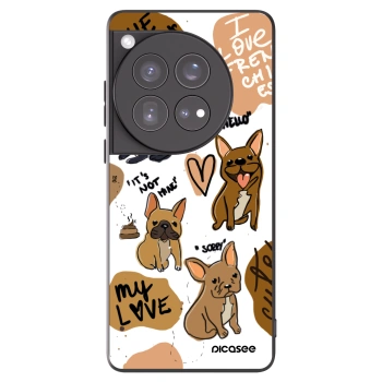 Picasee OnePlus 12 5G Hülle - Schwarzes Silikon - Frenchies