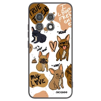 Picasee OnePlus 11 5G Hülle - Schwarzes Silikon - Frenchies