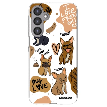Picasee Samsung Galaxy A16 5G Hülle - Transparentes Silikon - Frenchies