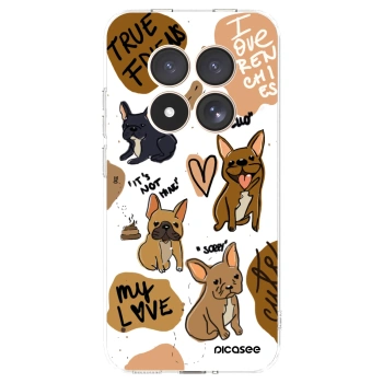 Picasee Xiaomi Redmi Note 15 Pro 4G Hülle - Transparentes Silikon - Frenchies