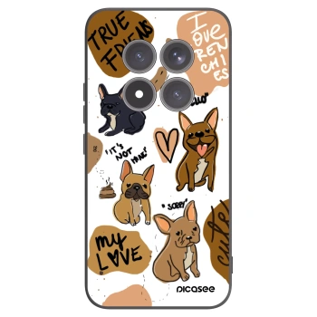 Picasee Xiaomi Redmi Note 15 Pro+ Hülle - Schwarzes Silikon - Frenchies