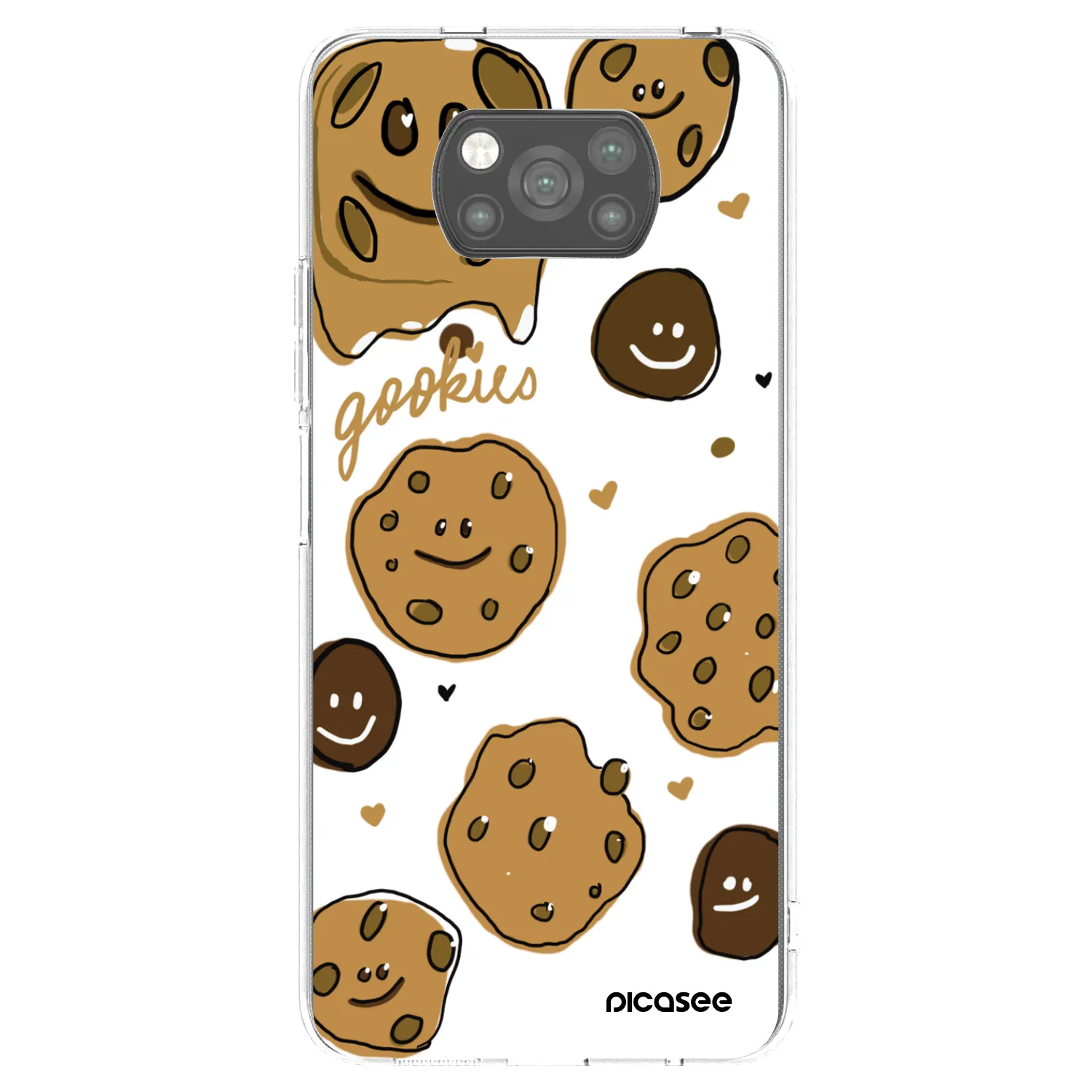 Picasee Xiaomi Poco X3 Hülle - Schwarzes Silikon - Gookies