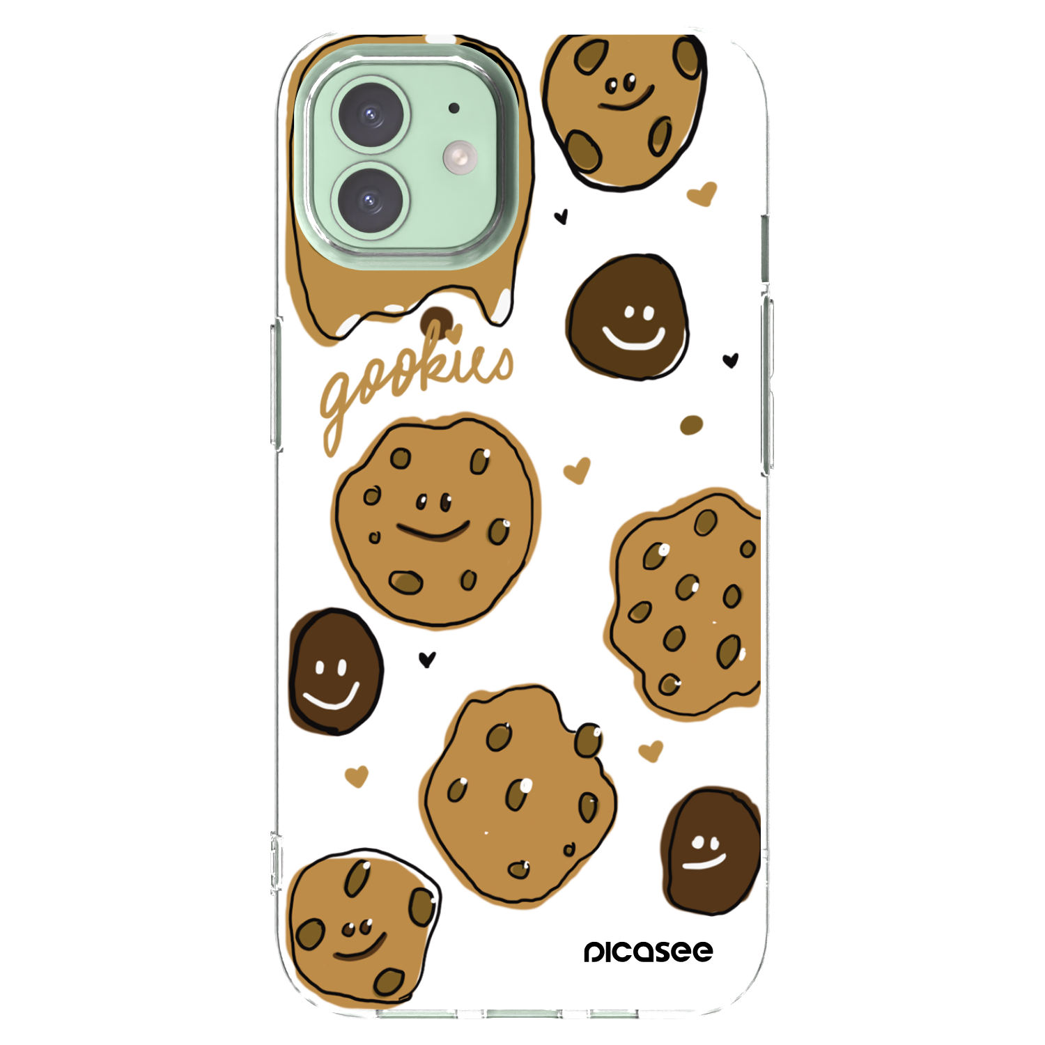 Picasee Apple iPhone 12 Hülle - Transparentes Silikon - Gookies