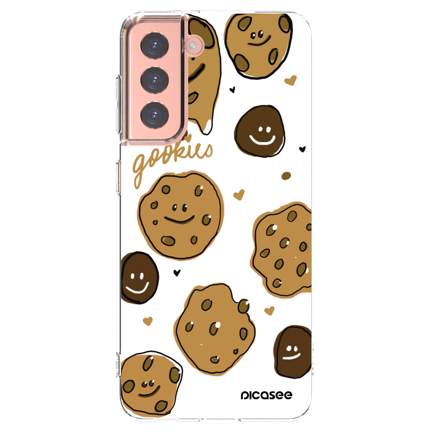 Picasee Samsung Galaxy S21 5G G991B Hülle - Transparentes Silikon - Gookies