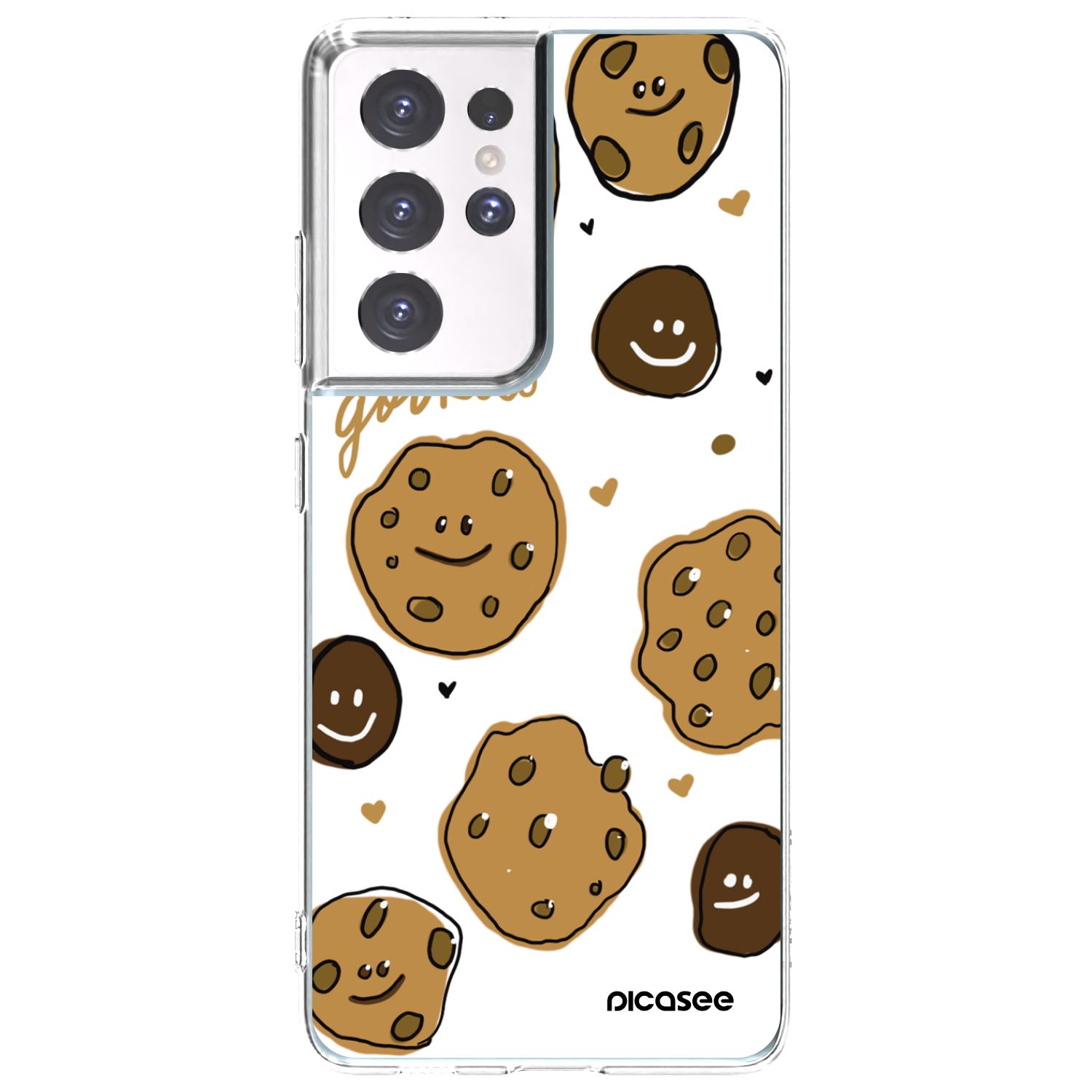 Picasee Samsung Galaxy S21 Ultra 5G G998B Hülle - Transparentes Silikon - Gookies