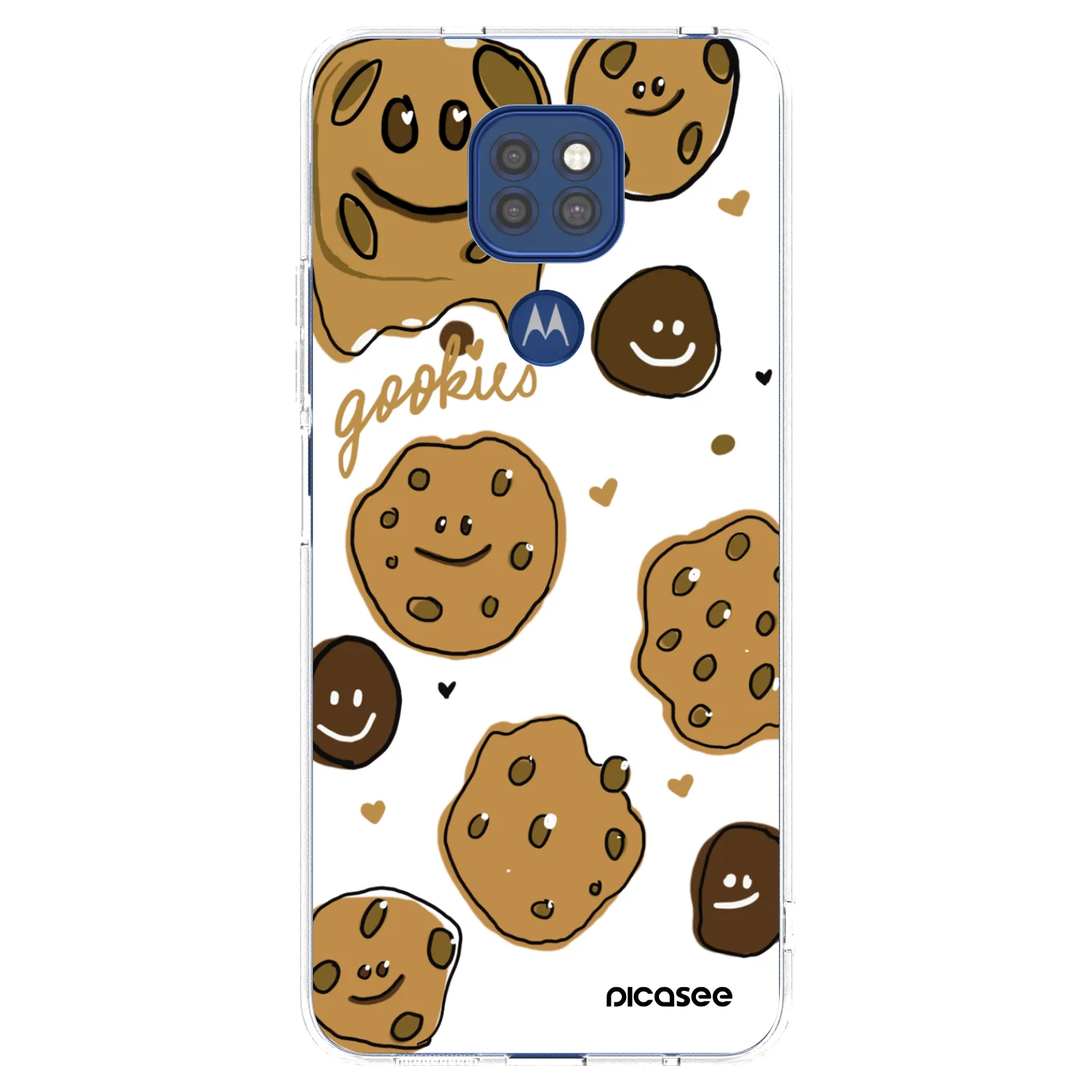 Picasee Motorola Moto G9 Play Hülle - Transparentes Silikon - Gookies