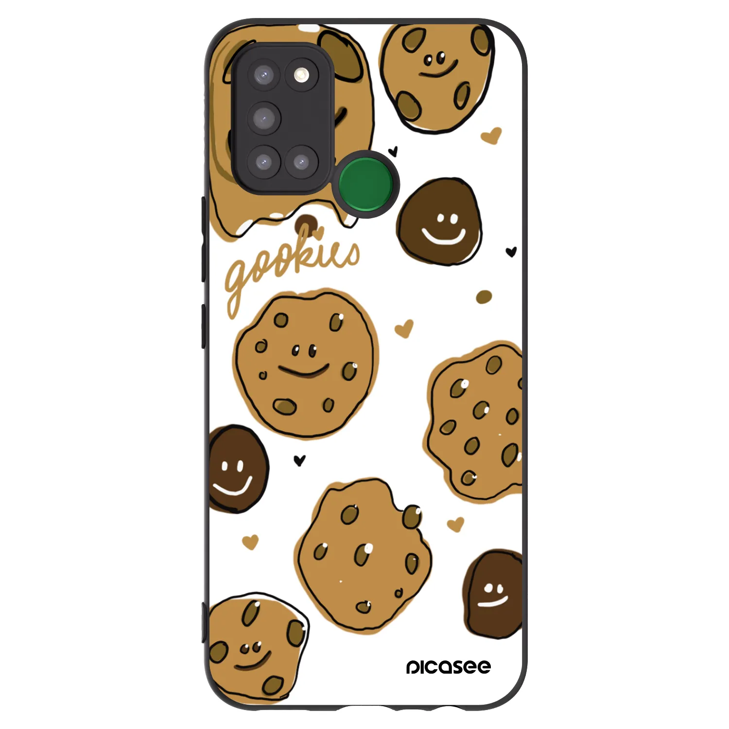 Picasee Realme 7i Hülle - Schwarzes Silikon - Gookies
