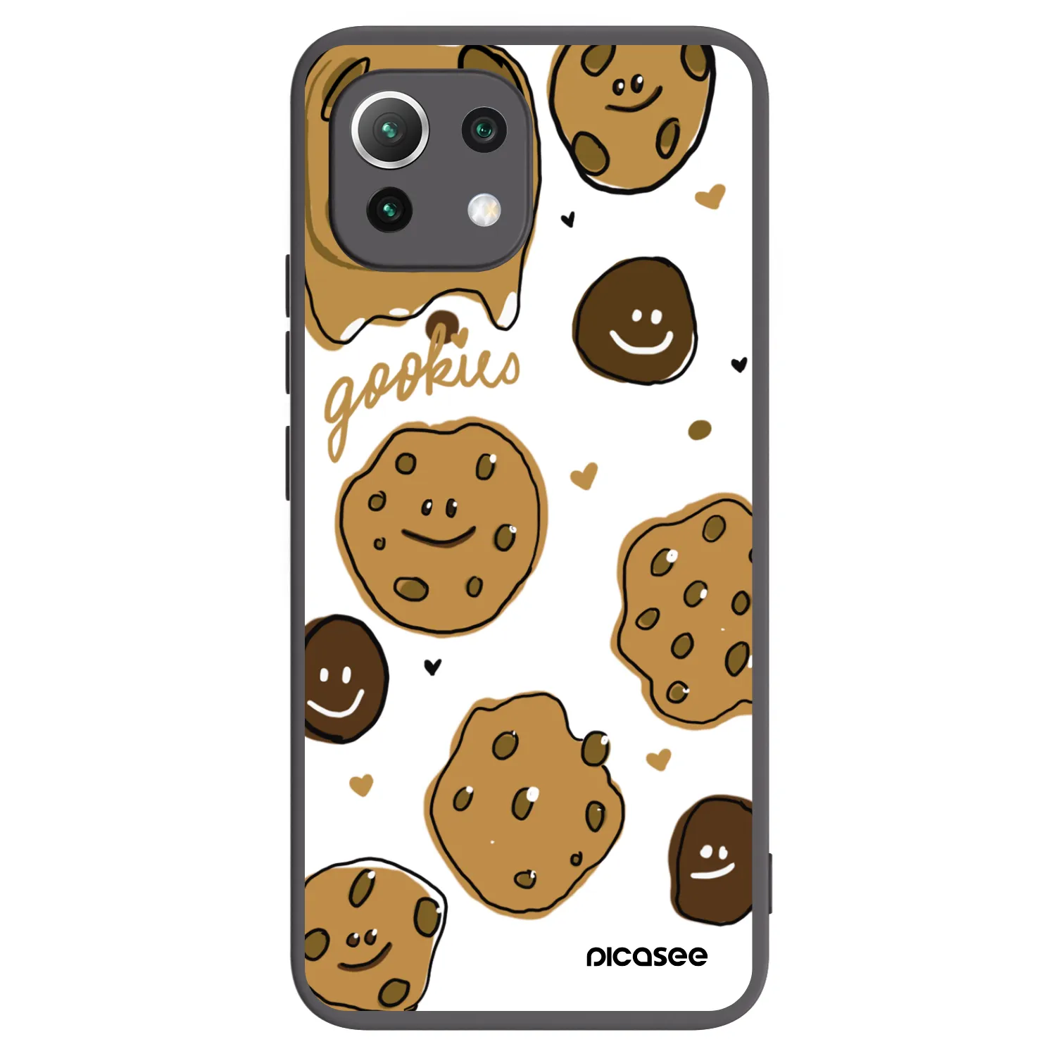 Picasee Xiaomi Mi 11 Lite Hülle - Schwarzes Silikon - Gookies