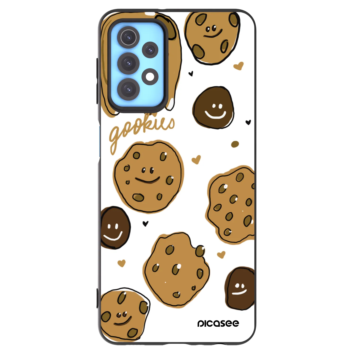 Picasee Samsung Galaxy A32 4G SM-A325F Hülle - Schwarzes Silikon - Gookies