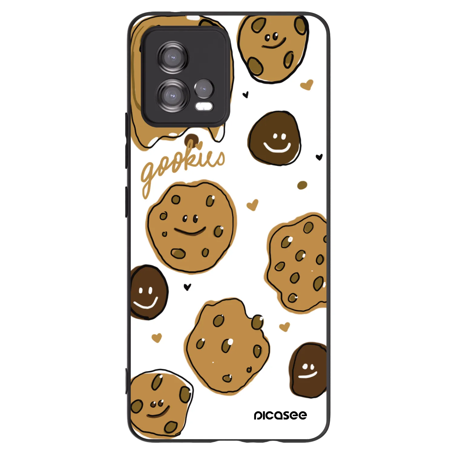 Picasee Motorola Moto G72 Hülle - Schwarzes Silikon - Gookies