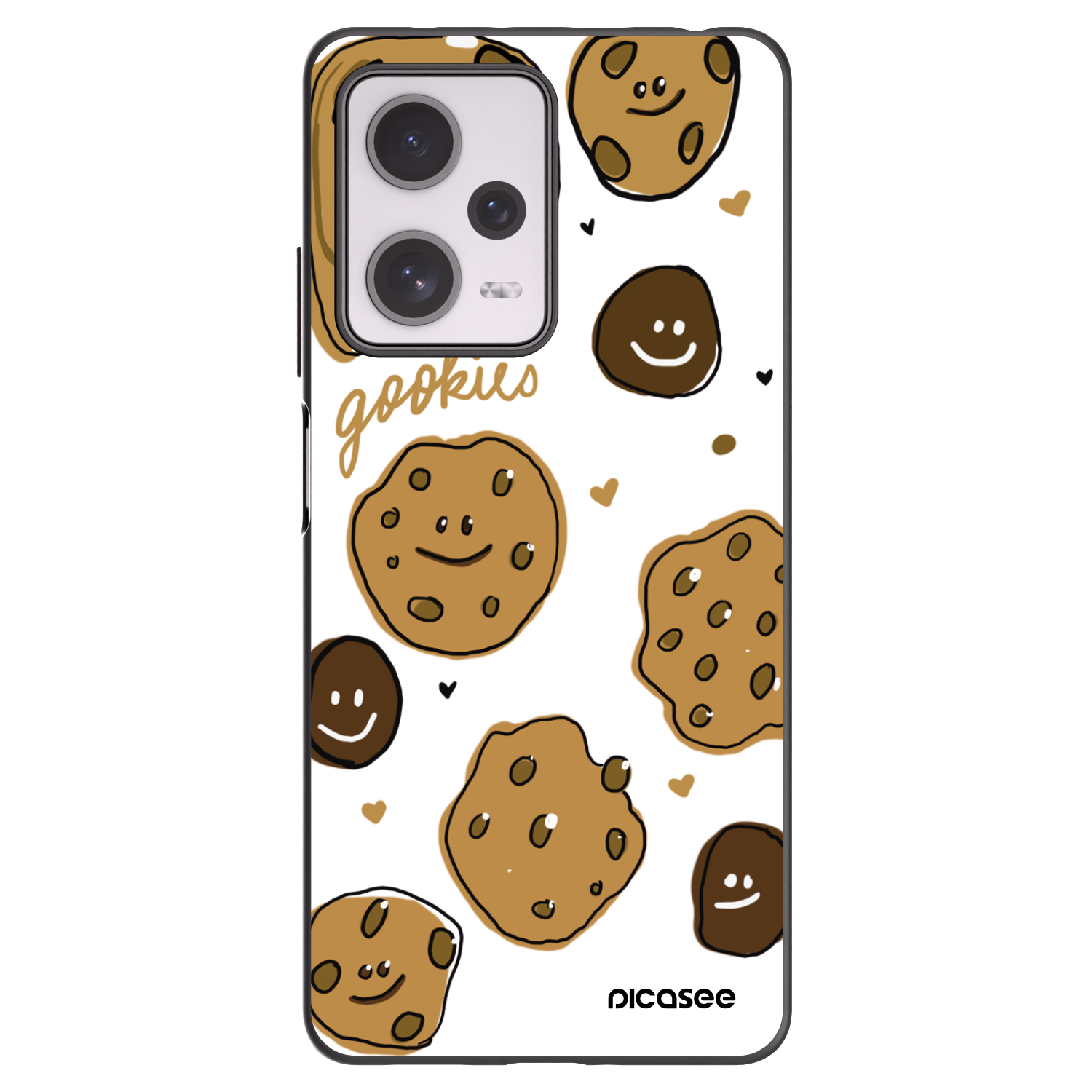Picasee Xiaomi Redmi Note 12 Pro+ 5G Hülle - Schwarzes Silikon - Gookies
