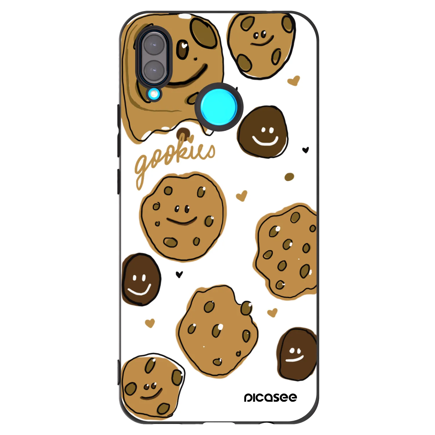 Picasee Huawei Nova 3 Hülle - Schwarzes Silikon - Gookies