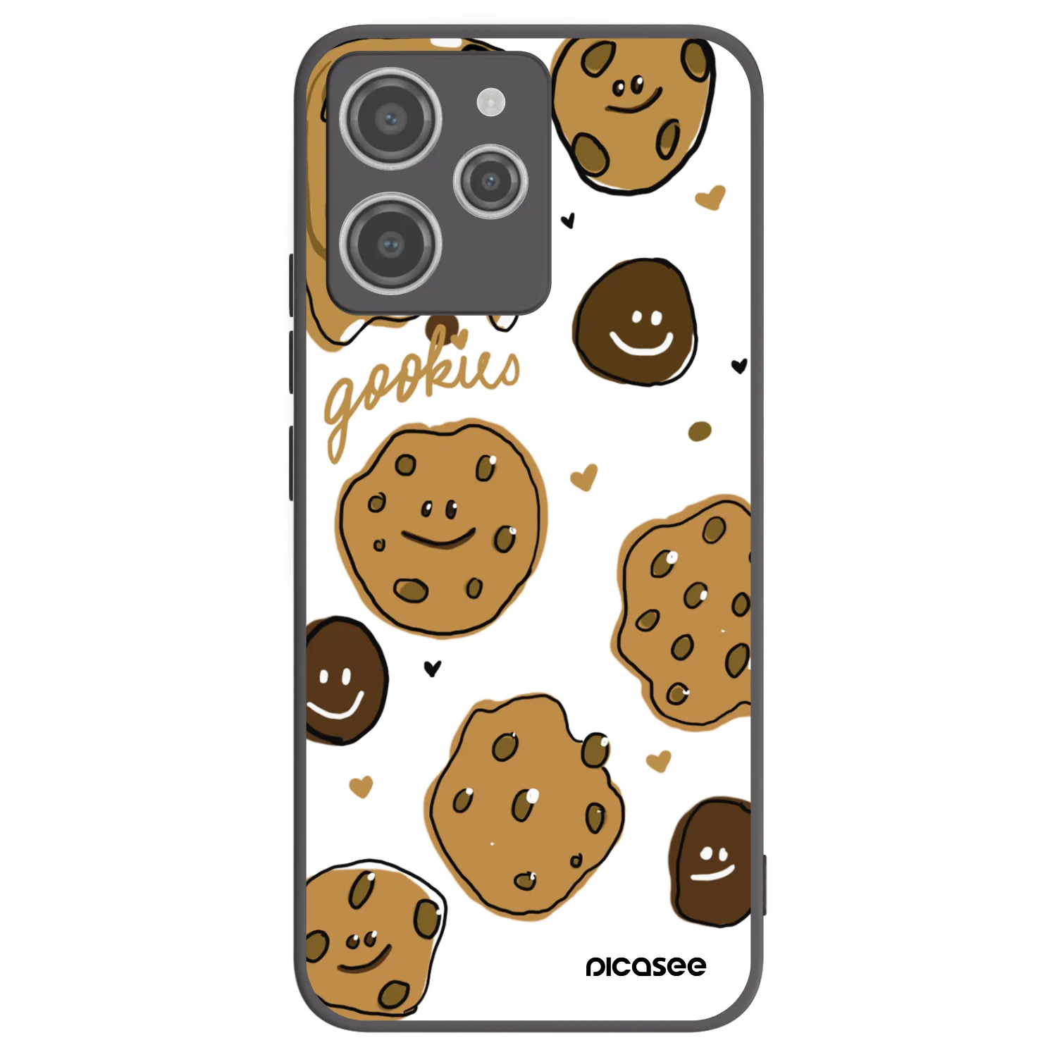 Picasee Xiaomi Redmi 12 4G Hülle - Schwarzes Silikon - Gookies