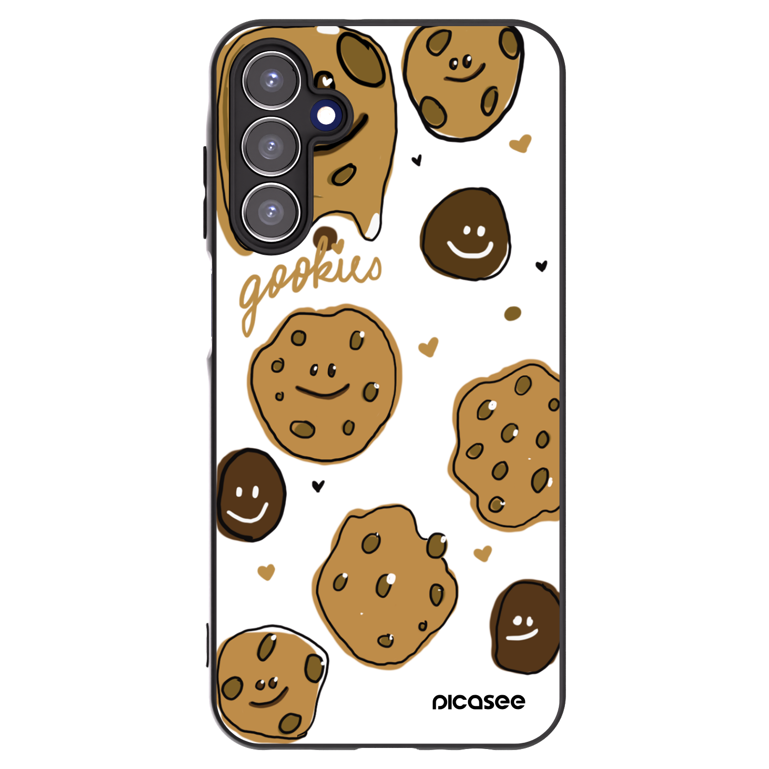 Picasee Samsung Galaxy A15 A155F 4G Hülle - Schwarzes Silikon - Gookies