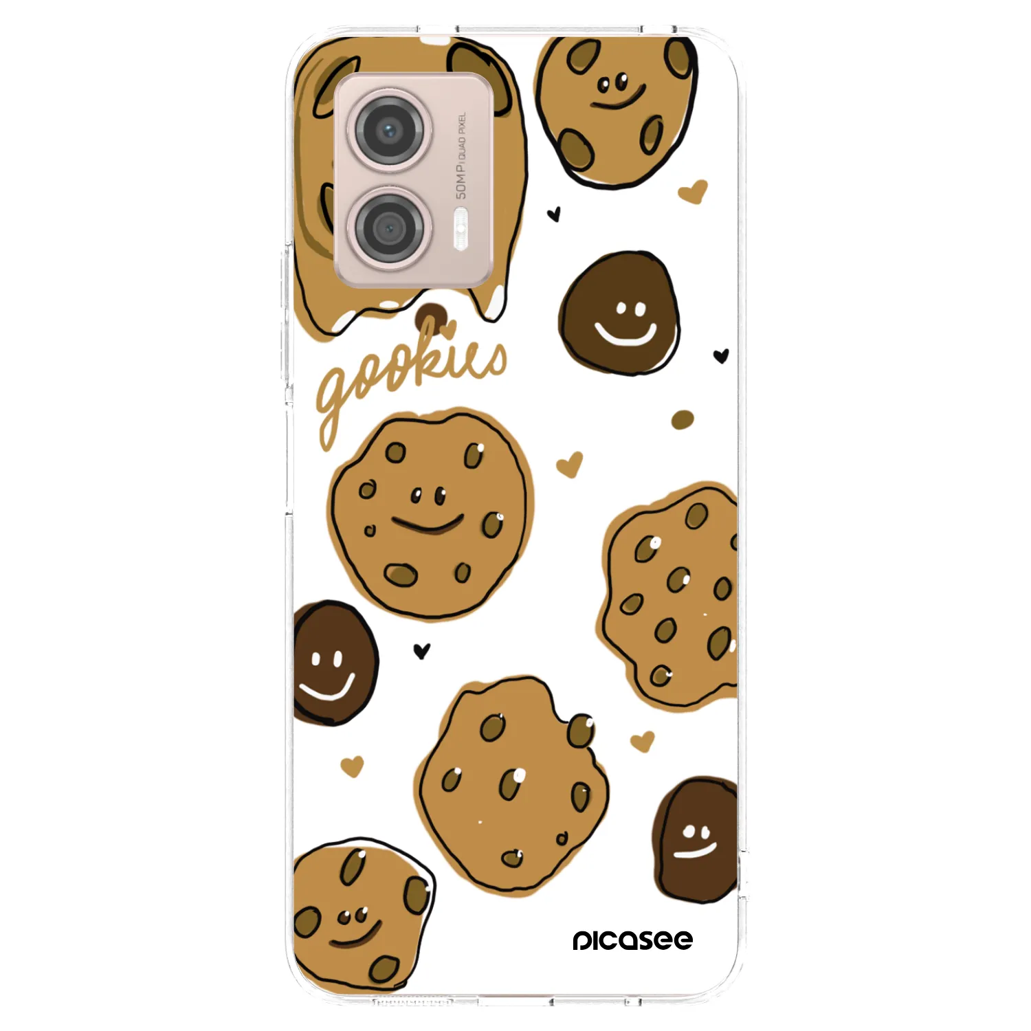 Picasee Motorola Moto G53 5G Hülle - Transparentes Silikon - Gookies