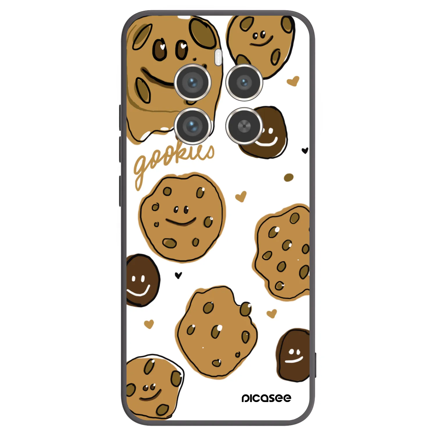 Picasee Realme 12 Pro 5G Hülle - Schwarzes Silikon - Gookies