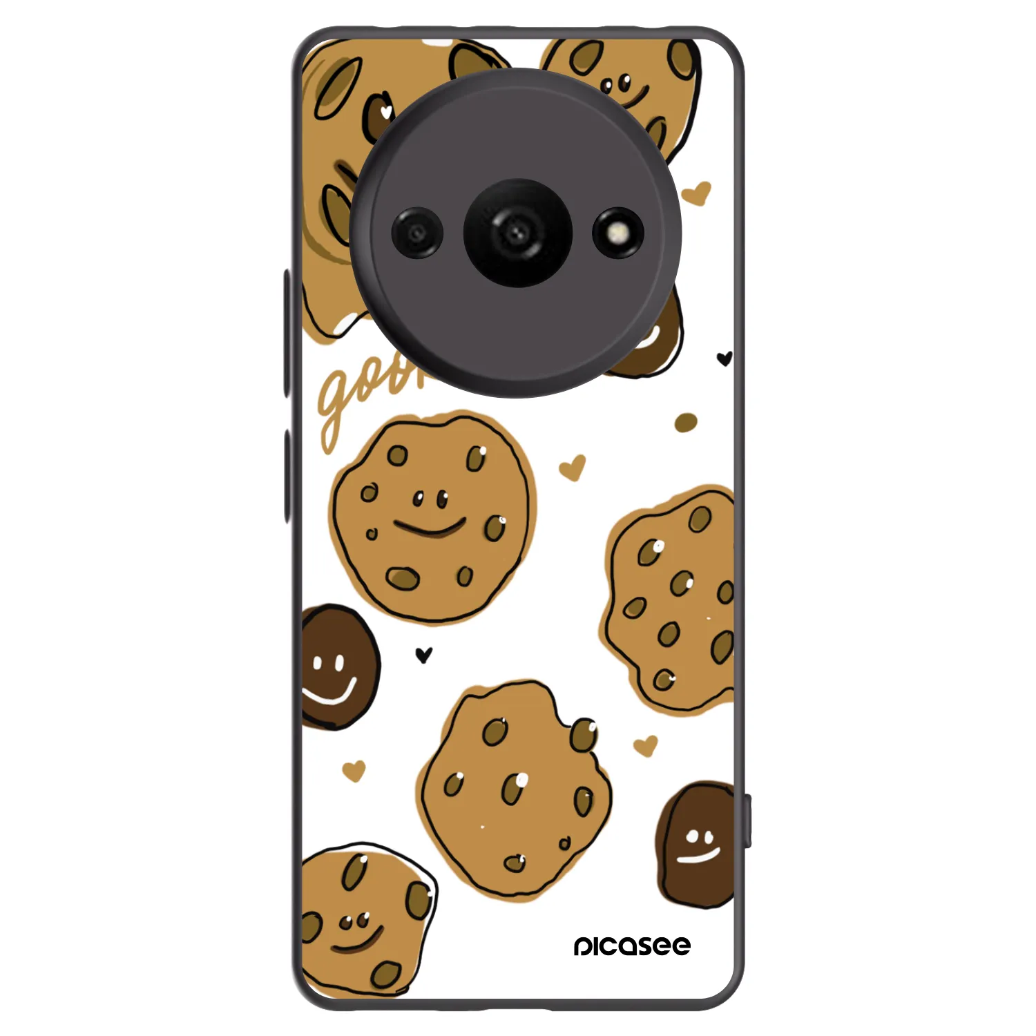 Picasee Xiaomi Redmi A3 Hülle - Schwarzes Silikon - Gookies