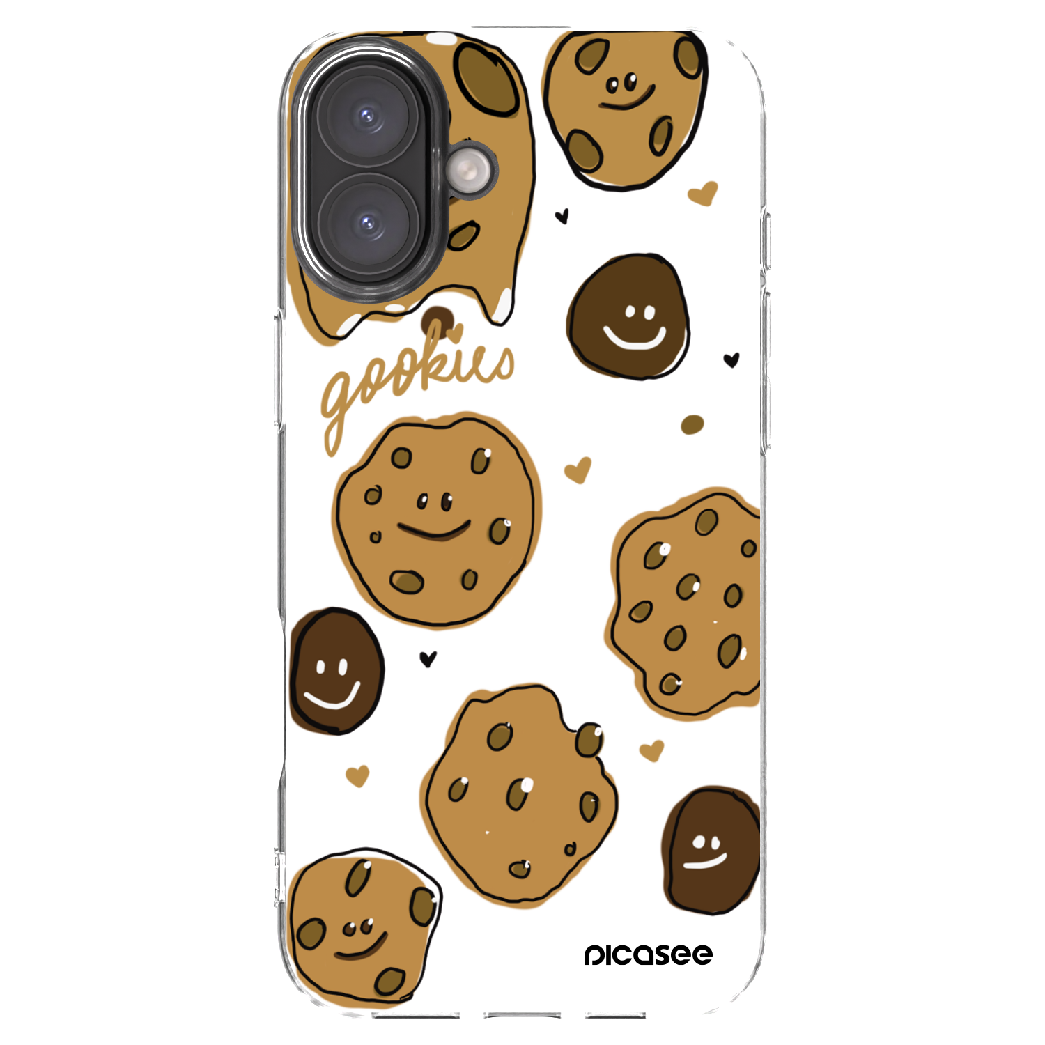 Picasee Apple iPhone 16 Plus Hülle - Transparentes Silikon - Gookies