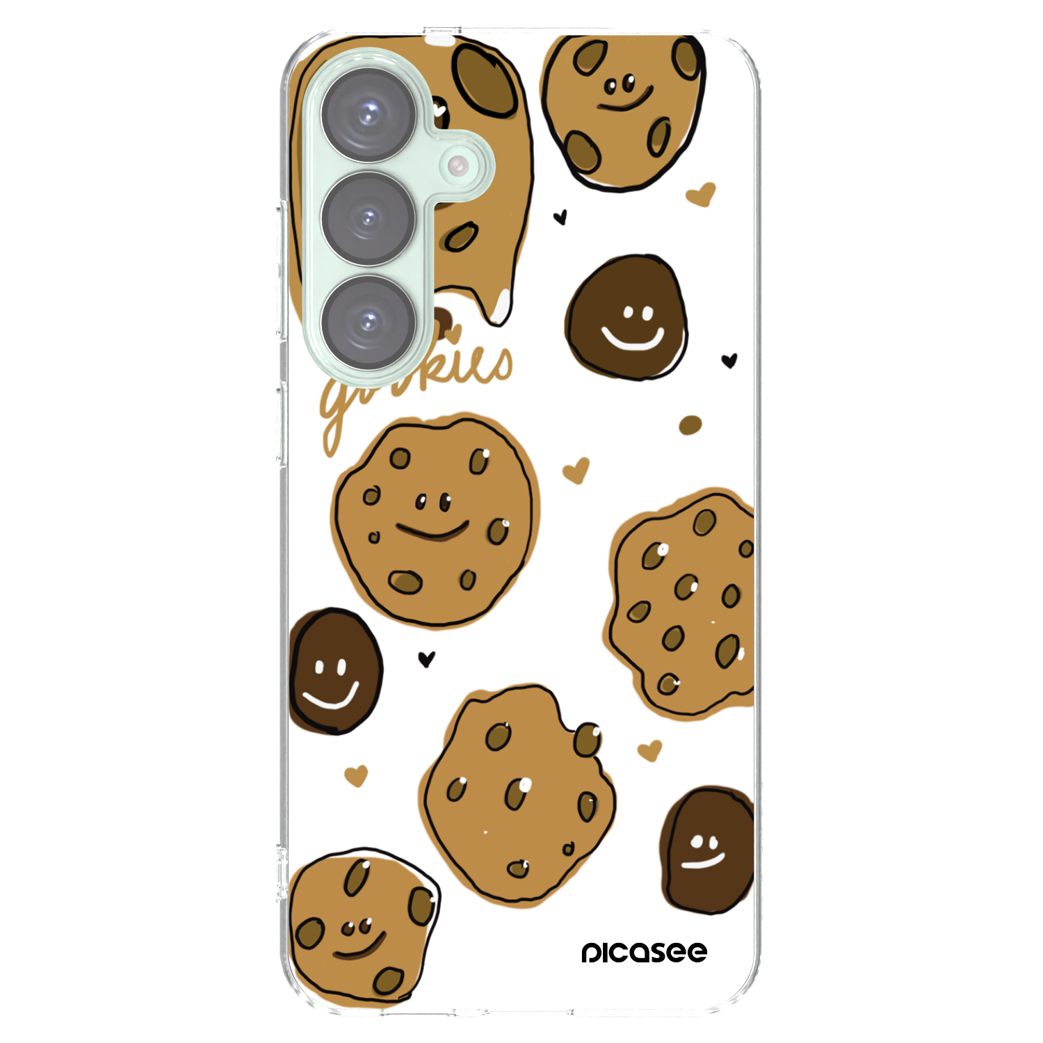 Picasee Samsung Galaxy S25+ 5G Hülle - Transparentes Silikon - Gookies