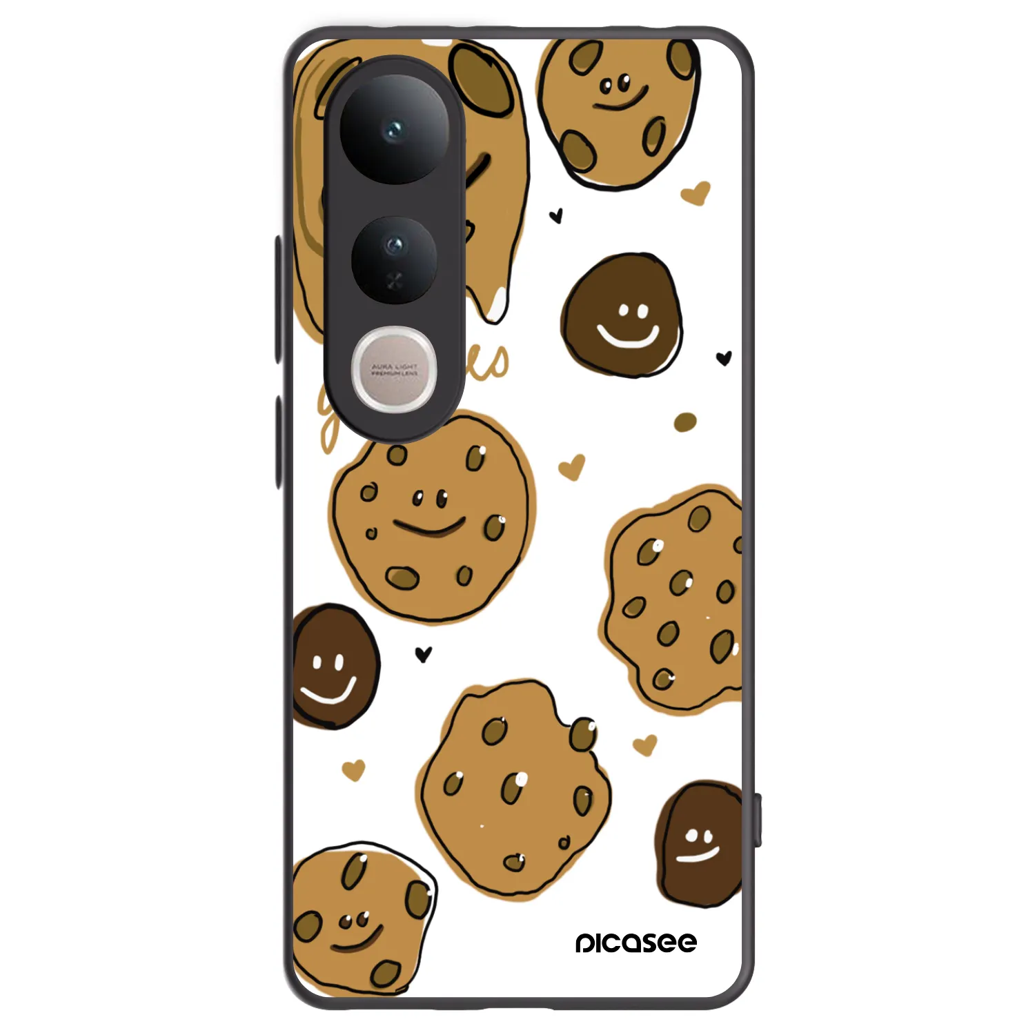 Picasee Vivo V50 Lite 5G Hülle - Schwarzes Silikon - Gookies