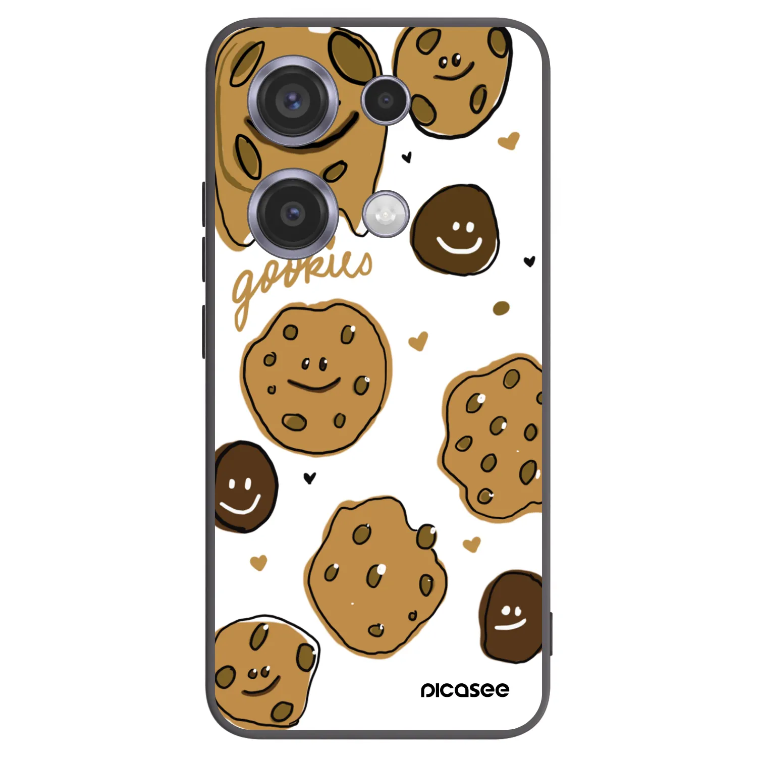 Picasee Xiaomi Redmi Note 14S Hülle - Schwarzes Silikon - Gookies
