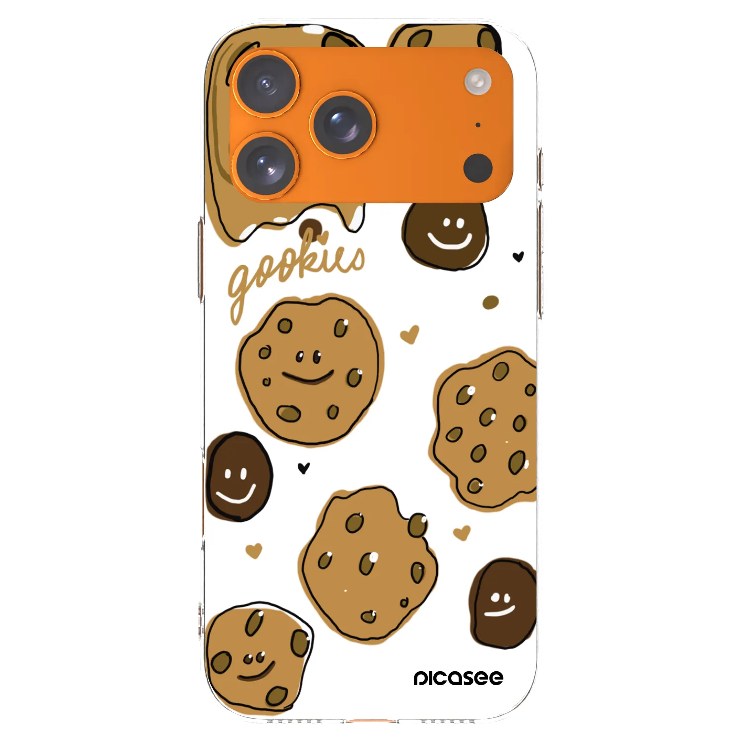 Picasee Apple iPhone 17 Pro Max Hülle - Transparentes Silikon - Gookies