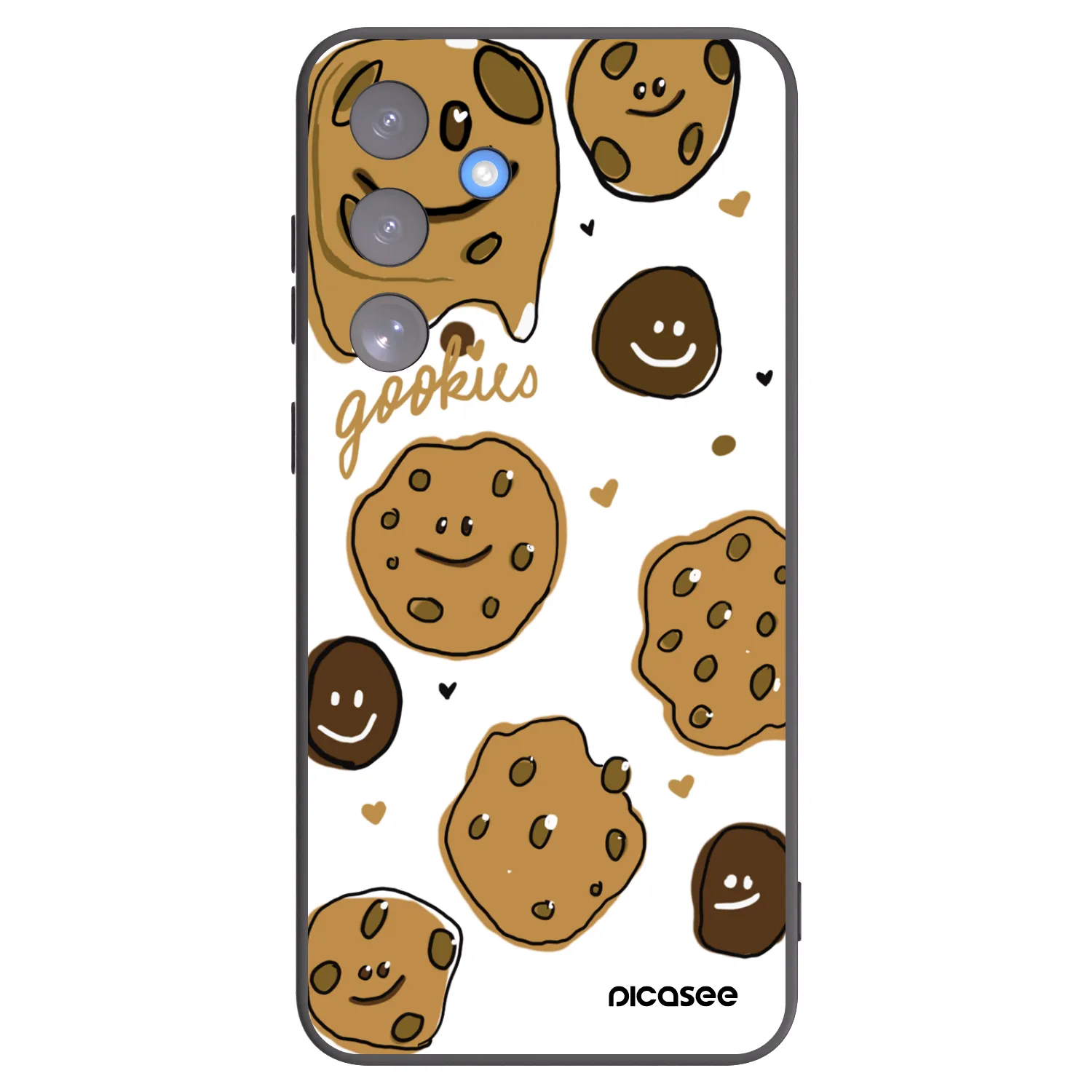 Picasee Samsung Galaxy S25 FE 5G Hülle - Schwarzes Silikon - Gookies