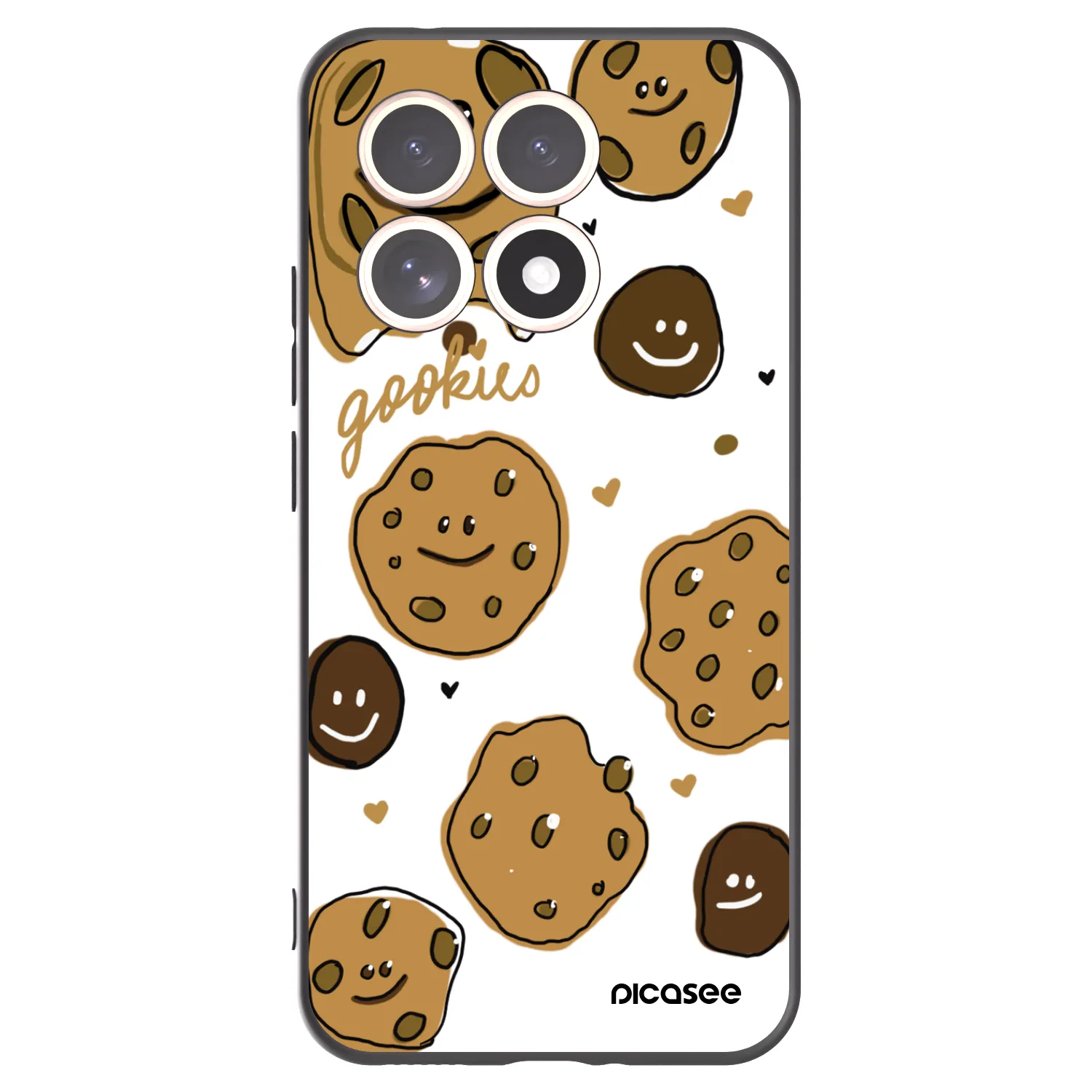 Picasee Xiaomi 15T Hülle - Schwarzes Silikon - Gookies