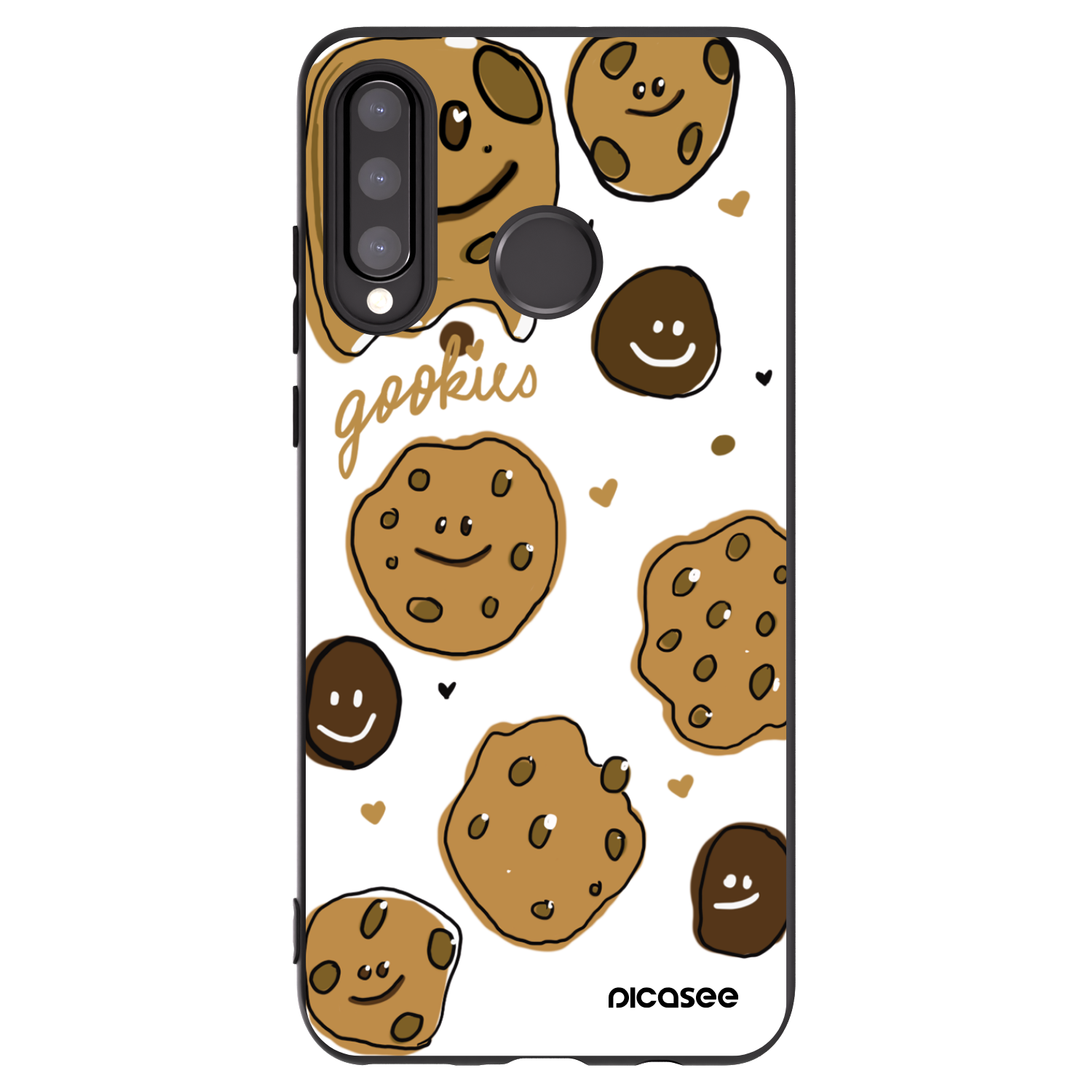 Picasee Huawei P30 Lite Hülle - Schwarzes Silikon - Gookies