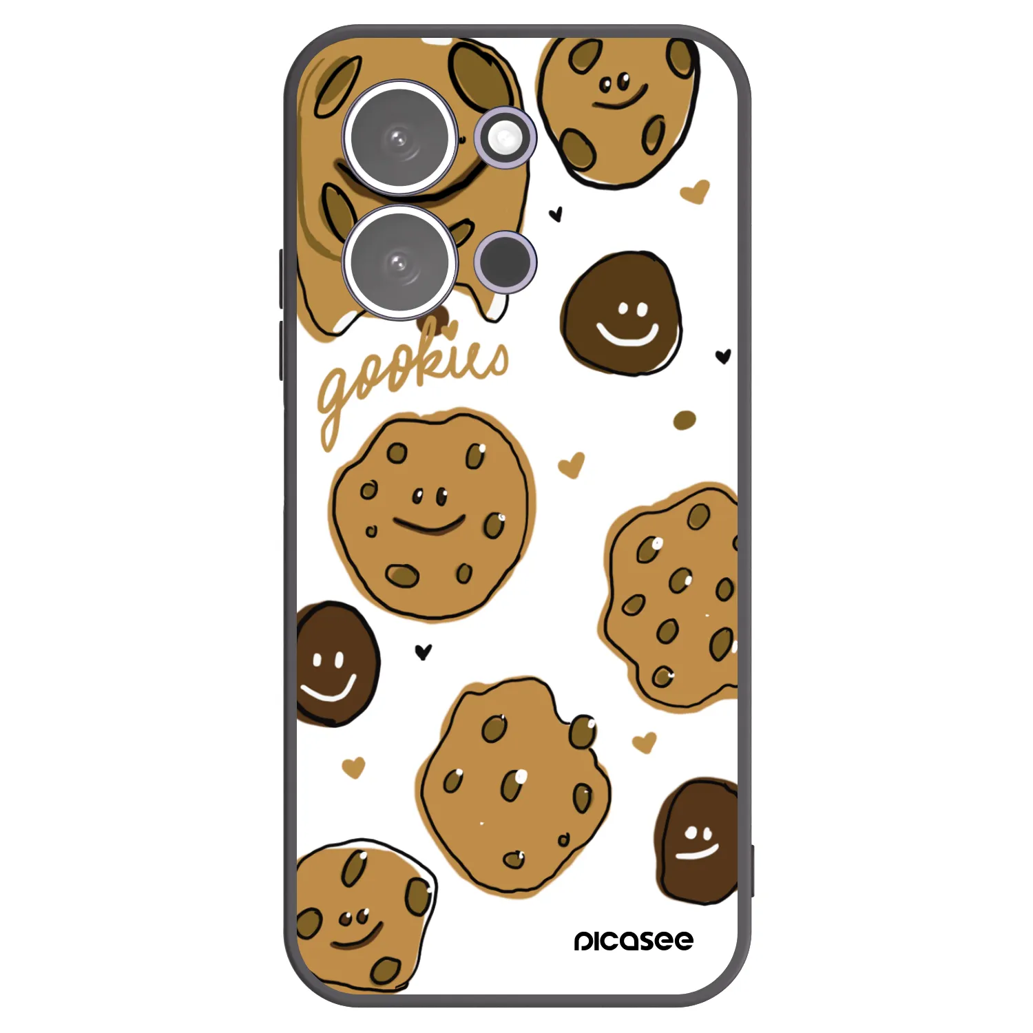 Picasee Xiaomi Redmi 15C 5G Hülle - Schwarzes Silikon - Gookies