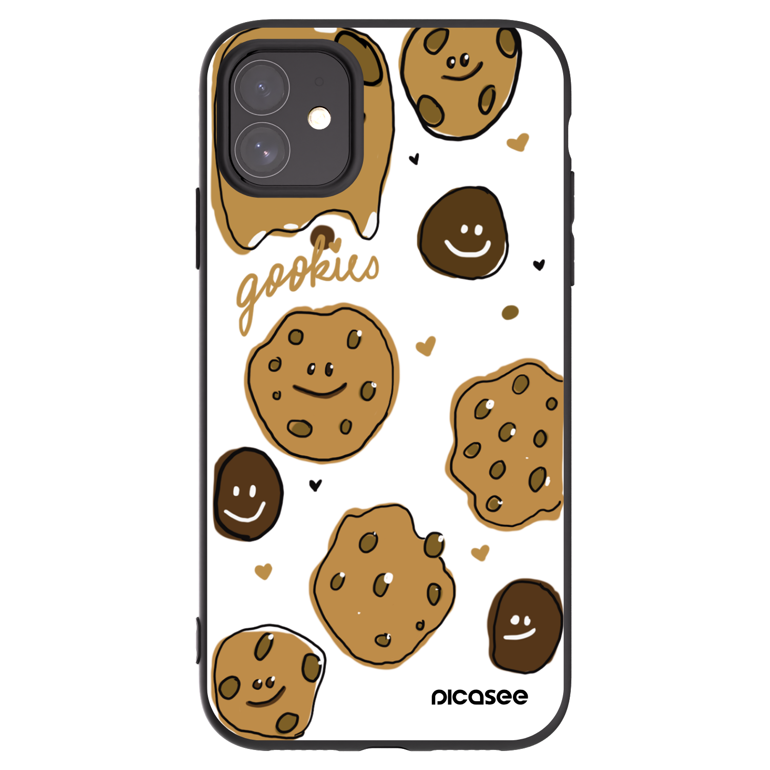 Picasee Apple iPhone 11 Hülle - Schwarzes Silikon - Gookies