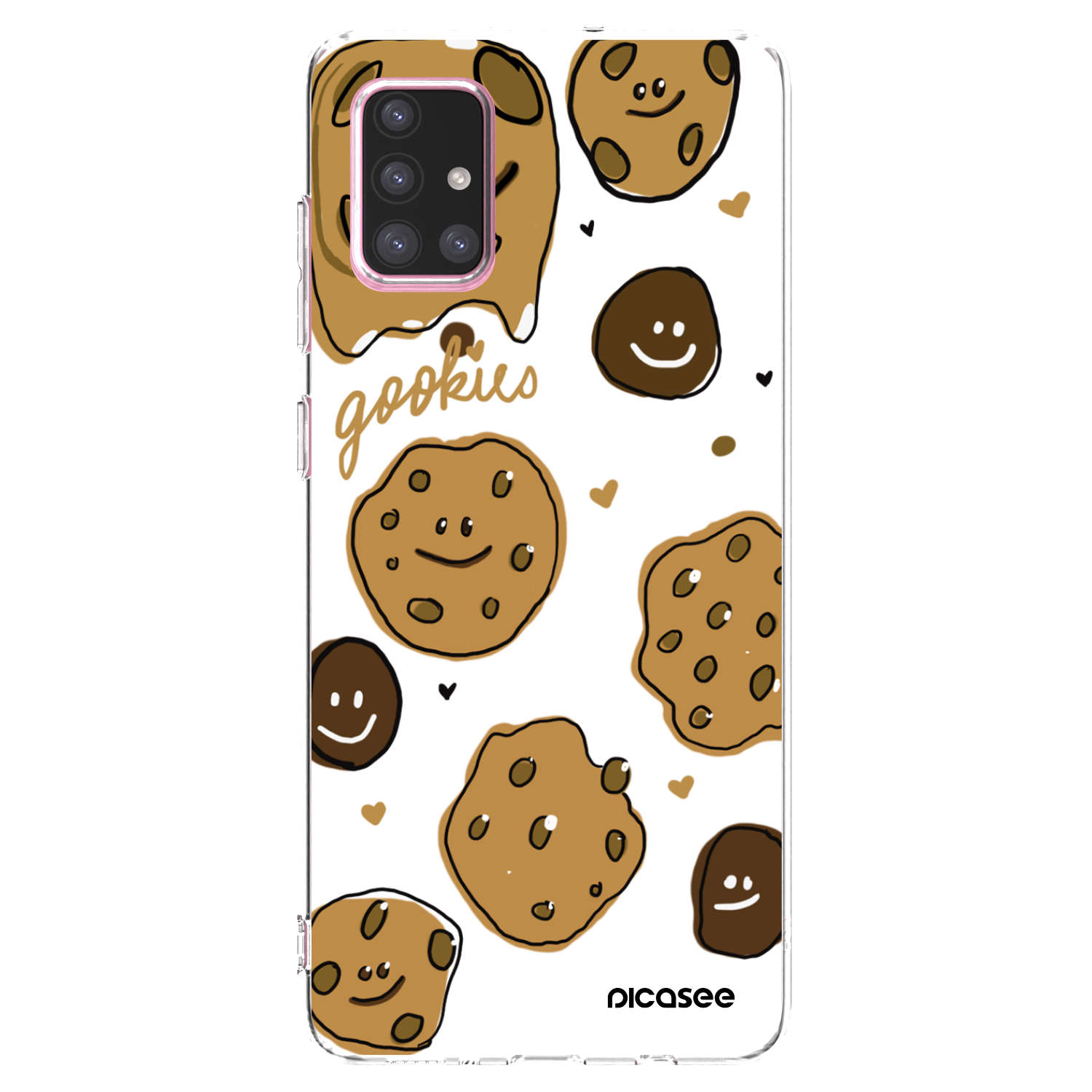 Picasee Samsung Galaxy A71 A715F Hülle - Transparentes Silikon - Gookies