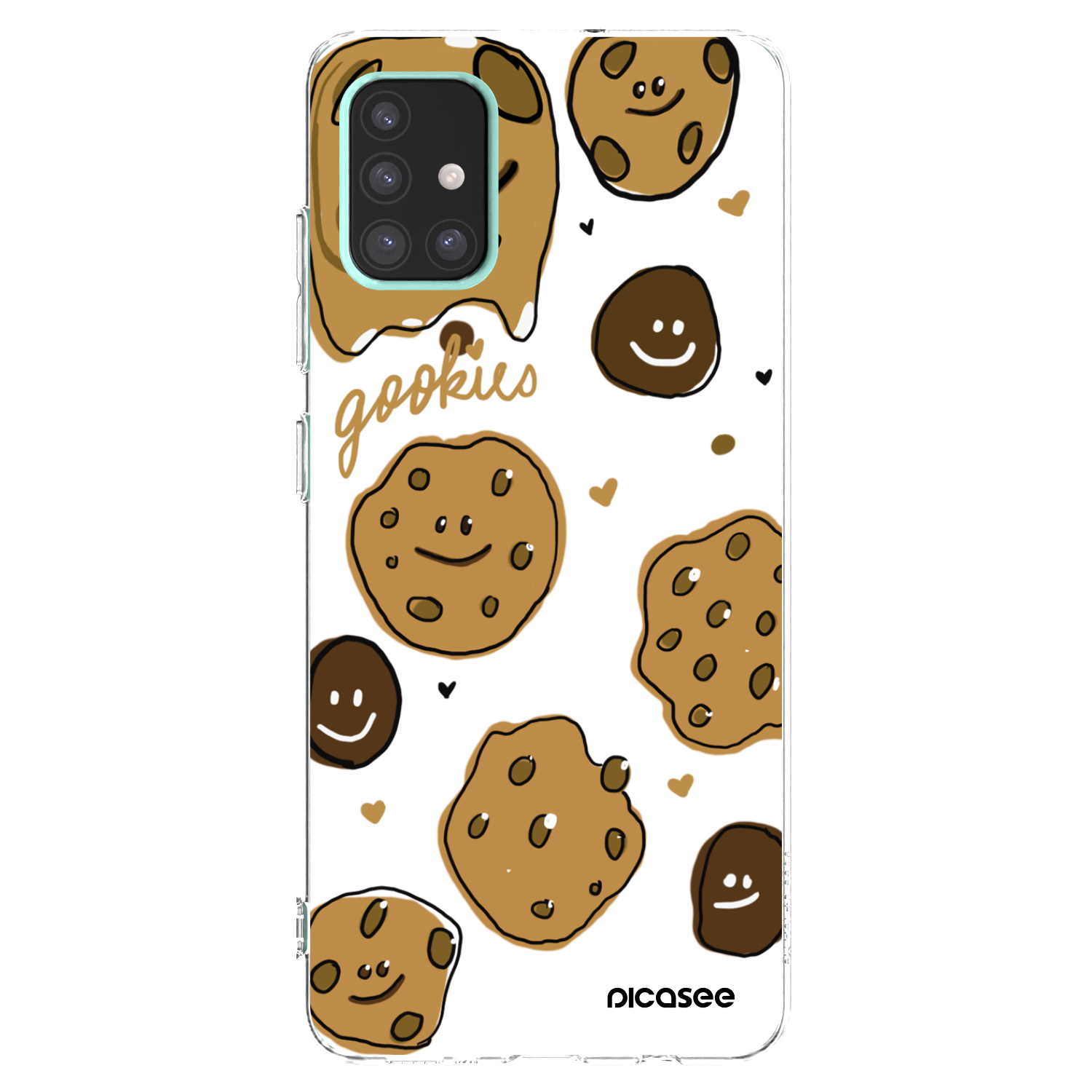 Picasee Samsung Galaxy A51 A515F Hülle - Transparentes Silikon - Gookies