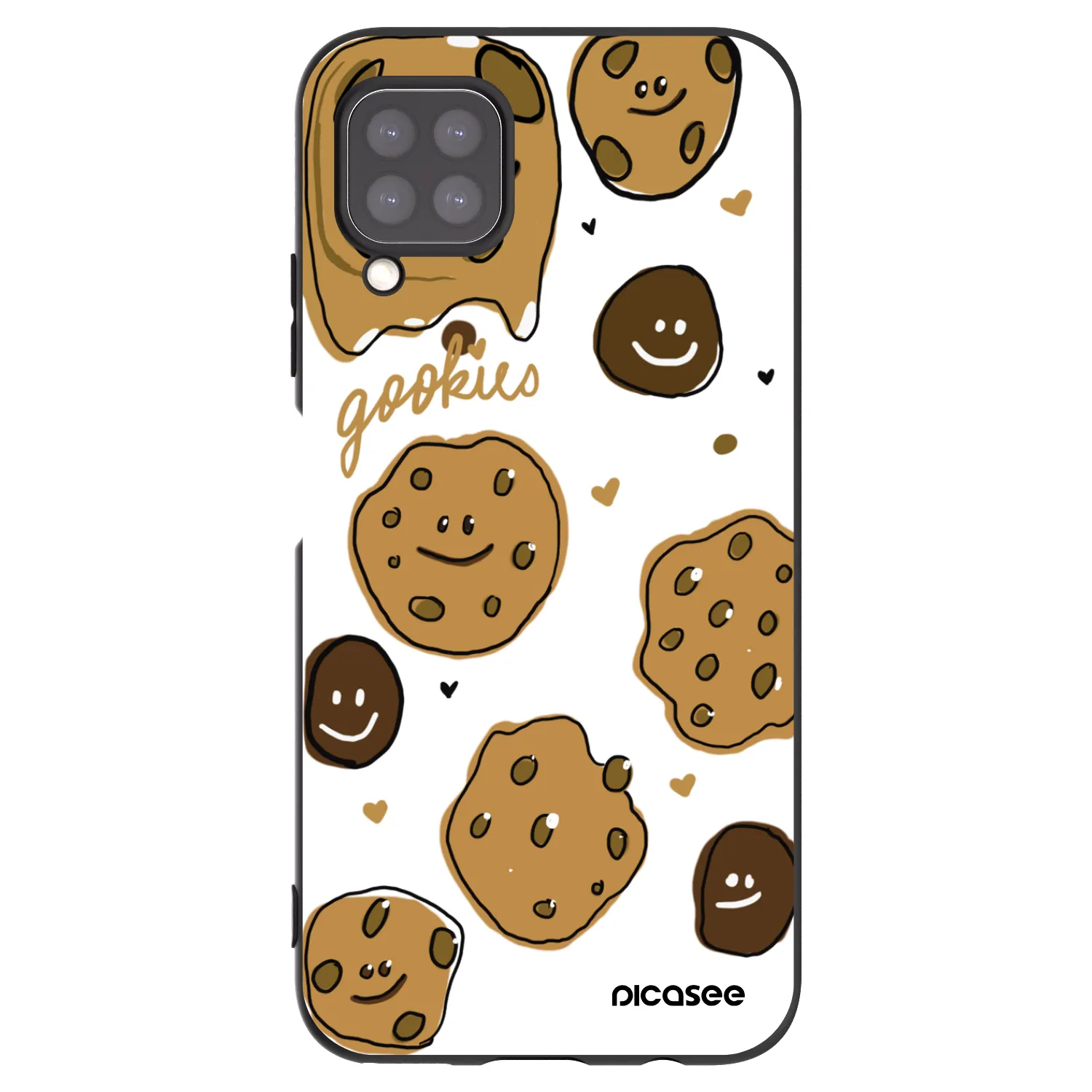 Picasee Huawei P40 Lite Hülle - Schwarzes Silikon - Gookies