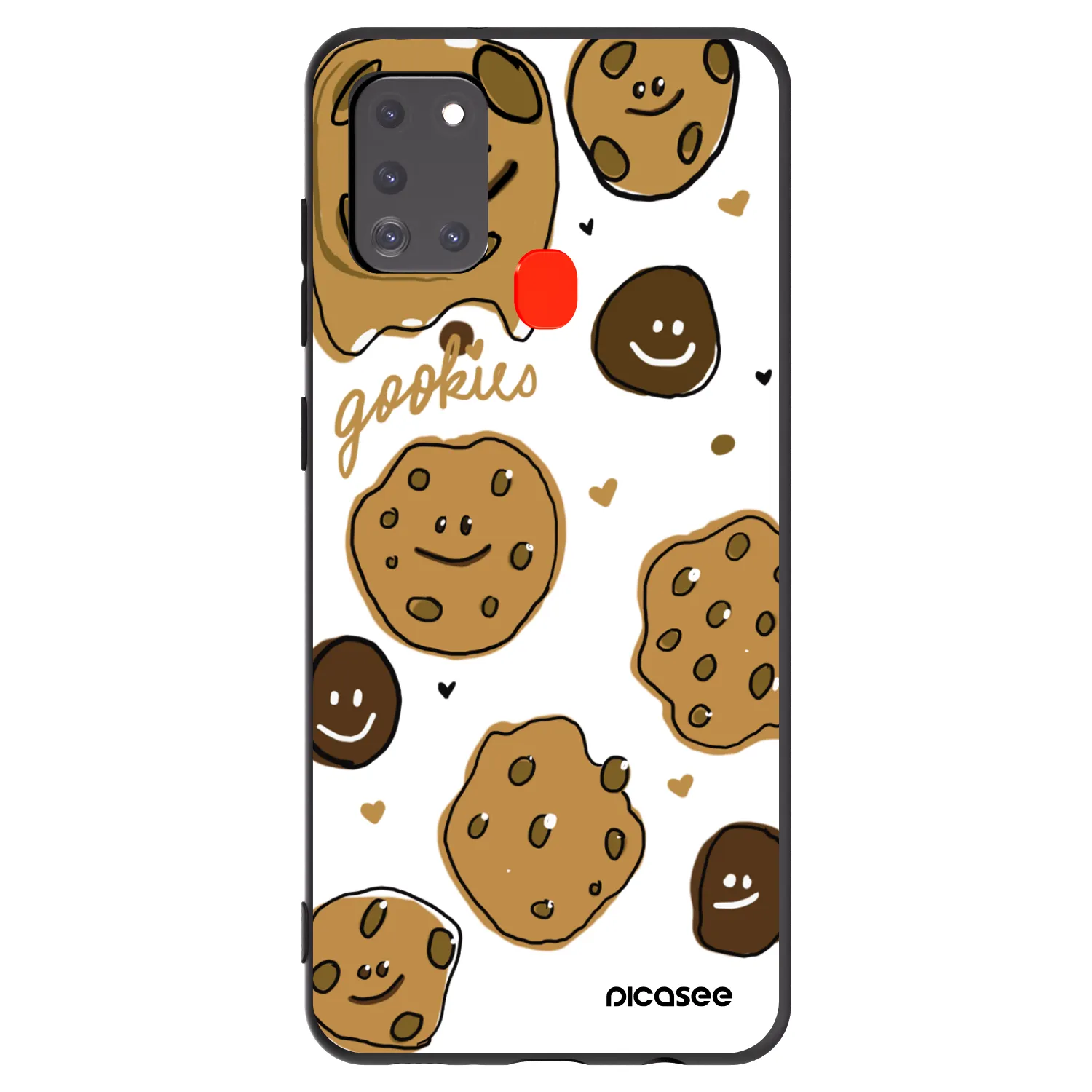 Picasee Samsung Galaxy A21s Hülle - Schwarzes Silikon - Gookies