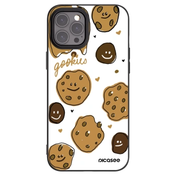 Picasee Apple iPhone 12 Pro Max Hülle - Schwarzes Silikon - Gookies