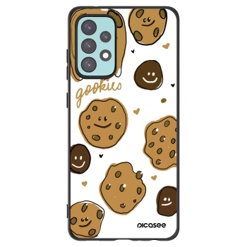Picasee Samsung Galaxy A72 A725F Hülle - Schwarzes Silikon - Gookies