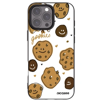 Picasee Apple iPhone 16 Pro Max Hülle - Schwarzes Silikon - Gookies