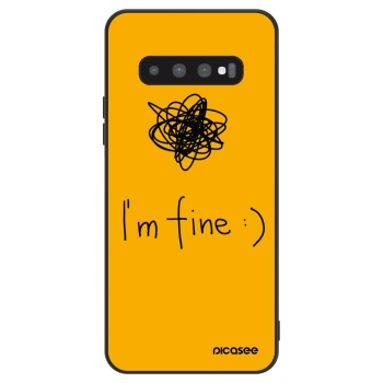 Picasee ULTIMATE CASE für Samsung Galaxy S10 Plus G975 - I am fine