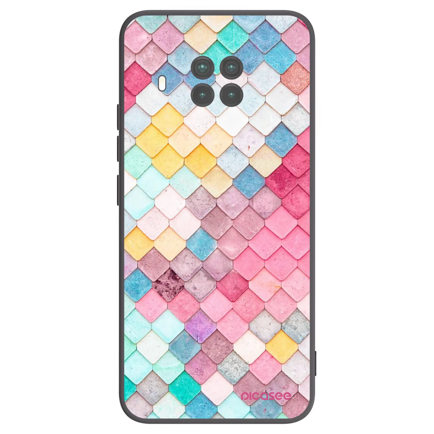 Picasee Xiaomi Mi 10T Lite Hülle - Schwarzes Silikon - Farbiges Dach