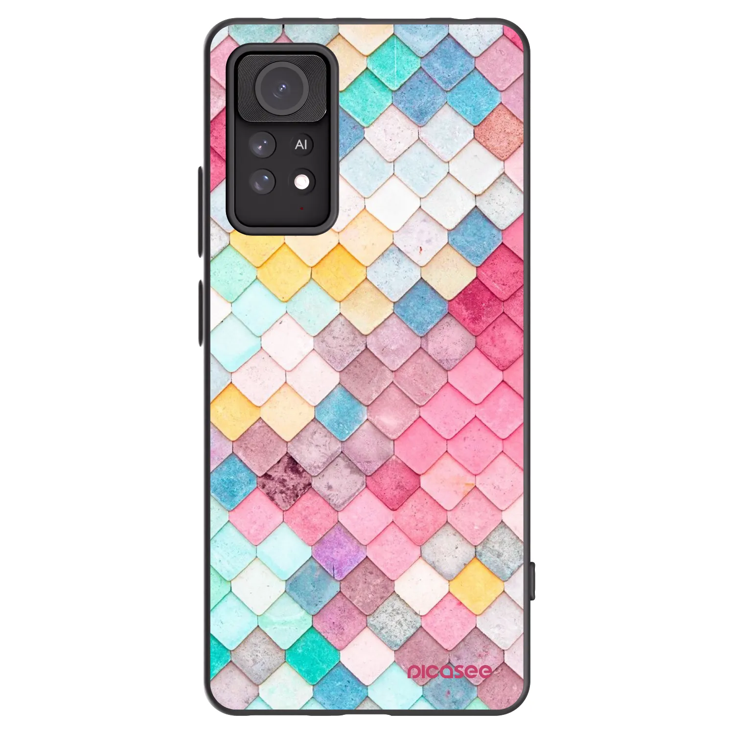 Picasee Xiaomi Redmi Note 11 Pro Hülle - Schwarzes Silikon - Farbiges Dach
