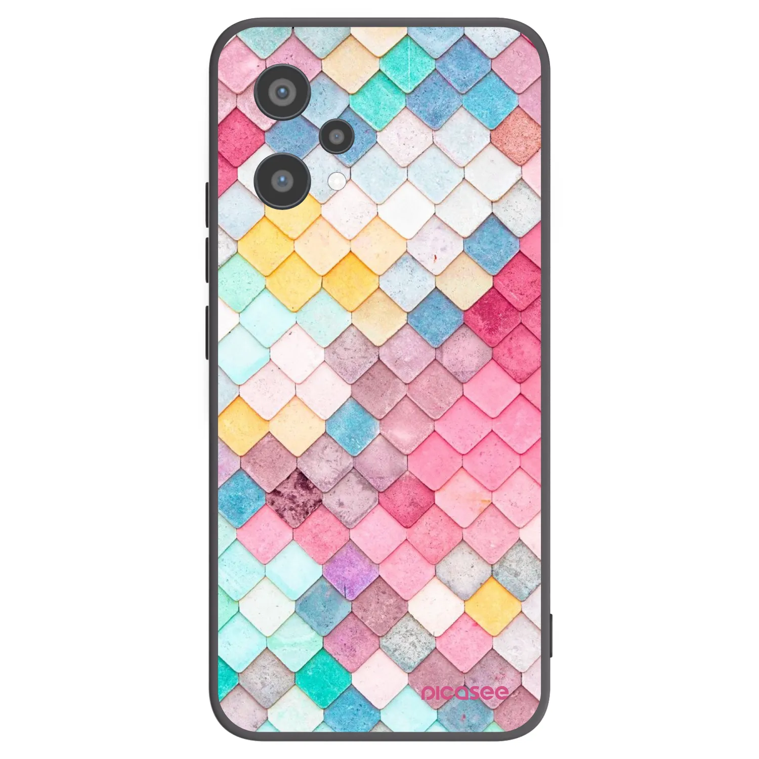 Picasee Realme 9 Pro 5G Hülle - Schwarzes Silikon - Farbiges Dach